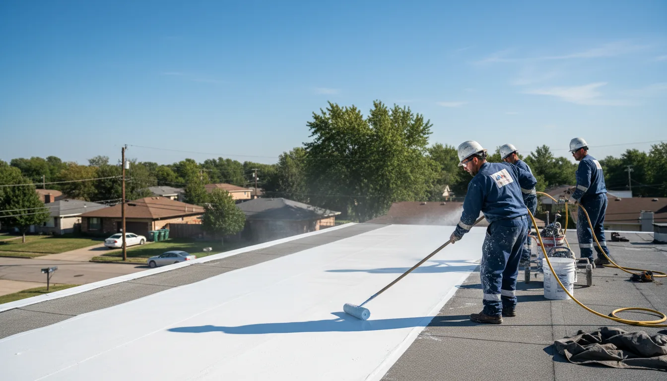 Commercial roof coating in Haddam, KS near me